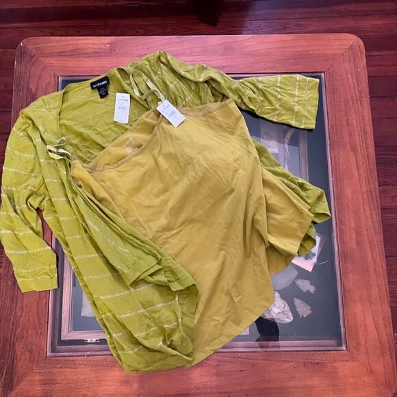 NWT Lane Bryant Greenย Tank & Cardigan Set Tankโ26/28 & Cardigan 22/24โNEW - Picture 3 of 10